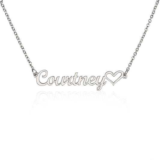 Name heart  Necklace
