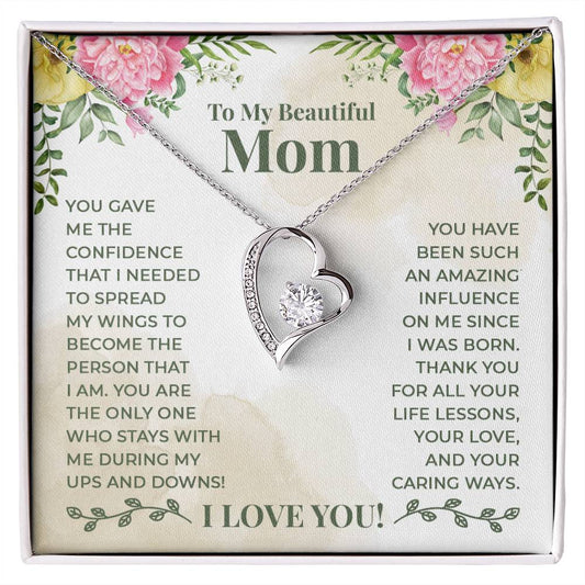 Mom Heart Necklace
